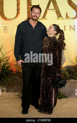 London, Großbritannien. Dezember 2024. Louise Thompson nimmt an der britischen Premiere „Mufasa: The Lion King“ auf dem Cineworld Leicester Square in London Teil. Quelle: SOPA Images Limited/Alamy Live News Stockfoto