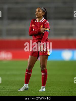 Taylor Hinds of Liverpool während des Women's League Cup - Gruppenphase - Gruppe A Liverpool Women/Everton Women im St Helens Stadium, St Helens, Vereinigtes Königreich, 11. Dezember 2024 (Foto: Craig Thomas/News Images) in , am 12.11.2024. (Foto: Craig Thomas/News Images/SIPA USA) Stockfoto