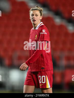 Yana Daniëls aus Liverpool während des Women's League Cup - Gruppenphase - Gruppe A Liverpool Frauen/Everton Frauen im St Helens Stadium, St Helens, Vereinigtes Königreich, 11. Dezember 2024 (Foto: Craig Thomas/News Images) in , am 12.11.2024. (Foto: Craig Thomas/News Images/SIPA USA) Stockfoto