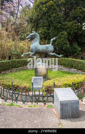 Mitsuike Park Statue von Ma Cho Ryu Jingu im Mitsuike Park Stockfoto