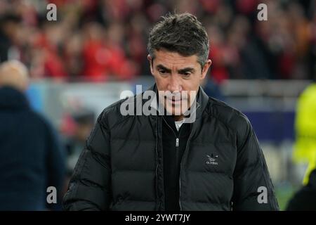 Lissabon, Portugal. Dezember 2024. Bruno Lage, Trainer von SL Benficas während des 6. Spieltages der UEFA Champions League 2024/25 zwischen SL Benfica und Bologna FC in Estadio da Luz. Endergebnis Benfica 0:0 Bologna (Foto: Bruno de Carvalho/SOPA Images/SIPA USA) Credit: SIPA USA/Alamy Live News Stockfoto