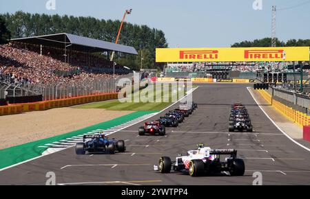 Aktenfoto vom 17.07.21. Die Zukunft des Großen Preises von Großbritannien in Silverstone wurde nach der Ankündigung eines neuen langfristigen Abkommens für ein weiteres Jahrzehnt gesichert. Ausgabedatum: Donnerstag, 12. Dezember 2024. Stockfoto