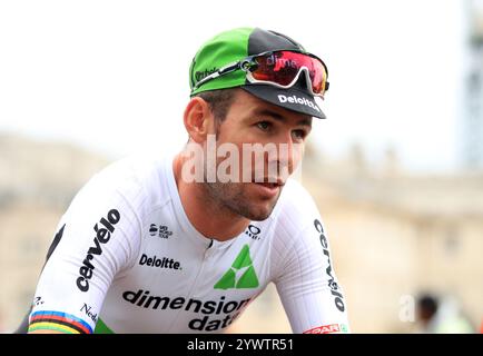 Aktenfoto vom 29-07-2018 des Radrennrennstars Mark Cavendish, der zum Geburtstag des Königs zum Rittertum ernannt wurde. Ausgabedatum: Mittwoch, 26. Juni 2024. Ausgabedatum: Donnerstag, 12. Dezember 2024. Stockfoto