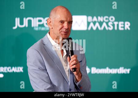 Aktenfoto vom 10.09.2024, als der ehemalige Red Bull F1 Chief Technical Officer Adrian Newey zu Aston Martin kam. Ausgabedatum: Donnerstag, 12. Dezember 2024. Stockfoto