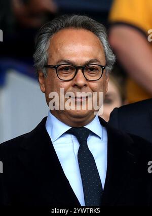 Aktenfoto vom 01.09.2018 des Everton-Vorsitzenden Farhad Moshiri. Am 23. September einigte sich die Friedkin Group auf den Kauf der Mehrheitsbeteiligung von Farhad Moshiri an Everton. Ausgabedatum: Donnerstag, 12. Dezember 2024. Stockfoto