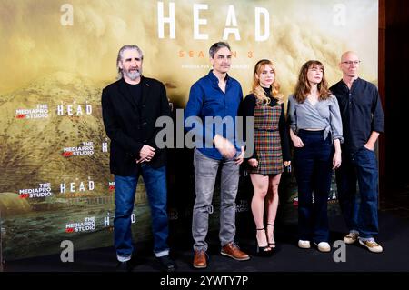 John Lynch, Jorge Dorado, Clara Galle, Katharine O Donnelly und ran Tellem beim Photocall zur 3. Staffel der HBO Asia Serie The Head im Hotel Thompson. Madrid, 11.12.2024 *** John Lynch, Jorge Dorado, Clara Galle, Katharine O Donnelly und ran Tellem beim Fotobesuch zur 3. Staffel der HBO Asia-Serie The Head im Hotel Thompson Madrid, 11 12 2024 Foto:xDyDxFotografosx/xFuturexImagex Head 4206 Stockfoto