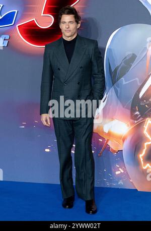 10. Dezember 2024, London, England, UK - James Marsden bei Sonic the Hedgehog 3 UK Premiere, Cineworld, Leicester Square Stockfoto