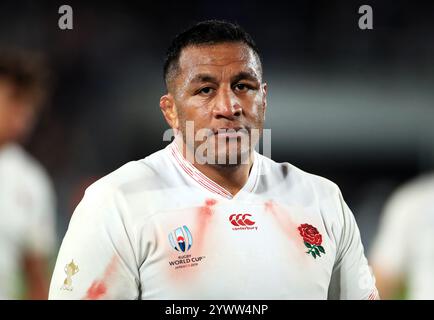 Aktenfoto vom 26.10.2019 von Mako Vunipola in England. Der englische Prop Mako Vunipola kündigte seinen Rücktritt aus dem internationalen Rugby an. Ausgabedatum: Donnerstag, 12. Dezember 2024. Stockfoto