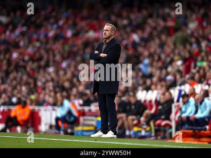 Aktenfoto vom 10. Juni 2024. Am 15. Oktober trat Arsenal Women's Head Coach Jonas Eidevall mit sofortiger Wirkung zurück. Ausgabedatum: Donnerstag, 12. Dezember 2024. Stockfoto