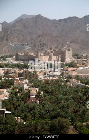 Blick auf das bahla Fort von jabreen Fort bahla oman im Nahen Osten Stockfoto