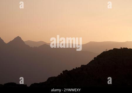 jabal akhdar al hamra oman im Nahen Osten Stockfoto