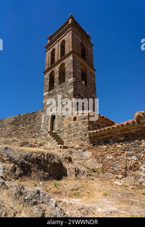 Wunderschöne Moschee von Almonaster La Real in der Provinz Huelva, Andalusien, Spanien. Stockfoto