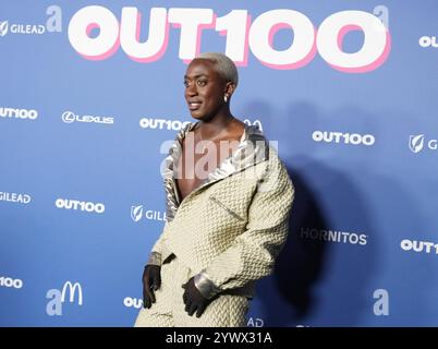 Los Angeles, USA. Dezember 2024. VINCINT kommt am Mittwoch bei der Out100 Celebration 2024 im NeueHouse Hollywood in Hollywood, CA, an? Dezember 2024. (Foto: Sthanlee B. Mirador/SIPA USA) Credit: SIPA USA/Alamy Live News Stockfoto