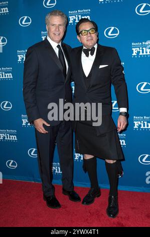 Will Ferrell und Roger Durling bei der 17. Verleihung des Kirk Douglas Award for Excellence in Film auf dem 40. Santa Barbara International Film Festival im Hotel Ritz-Carlton Bacara. Santa Barbara, 11.12.2024 Stockfoto