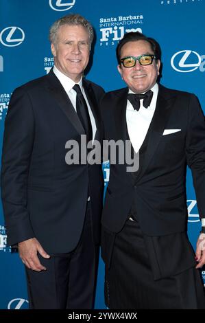 Will Ferrell und Roger Durling bei der 17. Verleihung des Kirk Douglas Award for Excellence in Film auf dem 40. Santa Barbara International Film Festival im Hotel Ritz-Carlton Bacara. Santa Barbara, 11.12.2024 Stockfoto