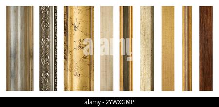 Teile von hölzernen Bilderrahmen Stockfoto