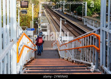 Bahnhof Crouch Hill an der Suffragette Line (ehemals Barking Line) in North Islington, London, Großbritannien Stockfoto