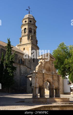 Natividad Kathedrale von Nuestra Señora de Baeza in der Altstadt, Weltkulturerbe der UNESCO, Jaen, Spanien. Stockfoto