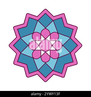 Wunderschönes nahtloses islamisches Muster mit geometrischen Formen und Arabesken-Design, perfekt für Ramadan- und Eid-Dekorationen. Stock Vektor