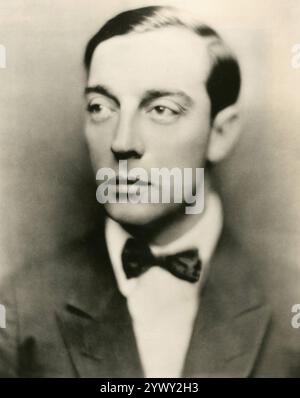 Porträt von Buster Keaton, Filmschauspieler 1926 Stockfoto