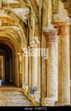 Kreuzgang da Micha, 1543, Kloster Christi, Jahr 1162, Tomar, Bezirk Santarem, Medio Tejo, Zentralregion, Portugal, Europa Stockfoto