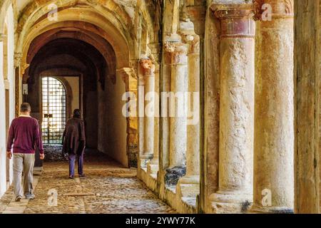 Kreuzgang da Micha, 1543, Kloster Christi, Jahr 1162, Tomar, Bezirk Santarem, Medio Tejo, Zentralregion, Portugal, Europa Stockfoto