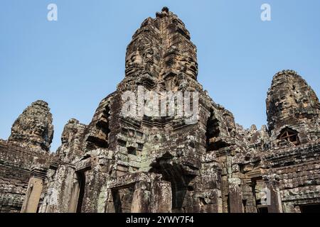 Kambodscha, 25.02.2024, Siem Reap, Angkor Tempel, Angkor VAT, Khmer, Ruinen, Skulptur, Foto von Jean-Yves Bardin Stockfoto