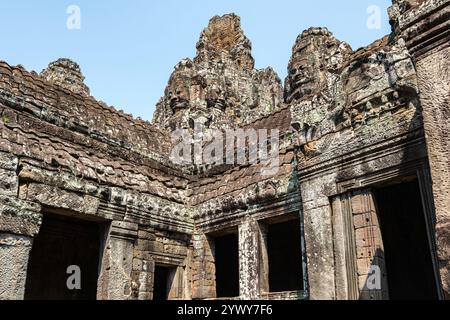 Kambodscha, 25.02.2024, Siem Reap, Angkor Tempel, Angkor VAT, Khmer, Ruinen, Skulptur, Foto von Jean-Yves Bardin Stockfoto