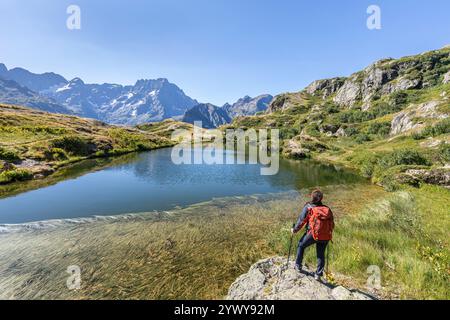 LAC du Lauzon, Arvieux, Alpes-de-Haute-Provence, Frankreich Stockfoto