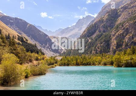 Boucle de la Gravière, Arsine, Villar d'Arêne, Hautes-Alpes, Frankreich Stockfoto