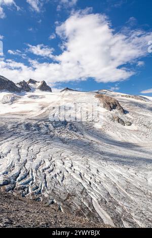 Glacier de la Girose, Téléphérique des Glaciers de la Meije, La Grave, Hautes-Alpes, Frankreich Stockfoto