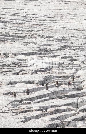 Glacier de la Girose, Téléphérique des Glaciers de la Meije, La Grave, Hautes-Alpes, Frankreich Stockfoto