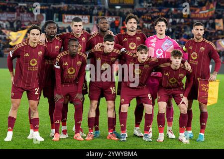 Roma, Italien. Dezember 2024. Roma während der UEFA Europa League Einzelgruppe zwischen Roma und SC Braga im Olympiastadion in Rom, Italien - Donnerstag, den 12. Dezember 2024 - Sport Soccer (Foto: Alfredo Falcone/LaPresse) Credit: LaPresse/Alamy Live News Stockfoto