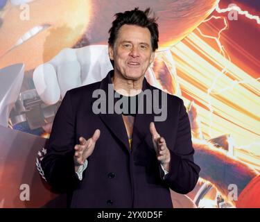 London, Großbritannien. Dezember 2024. Jim Carrey nimmt an der Sonic the Hedgehog 3 UK Premiere auf der Cineworld am Leicester Square Teil. (Foto: Cat Morley/SOPA Images/SIPA USA) Credit: SIPA USA/Alamy Live News Stockfoto