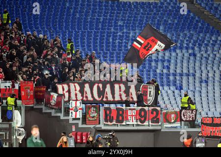 Stadio Olimpico, Rom, Italien. Dezember 2024. UEFA Europa League Football; Roma versus Sporting Braga; Braga's Supporters Credit: Action Plus Sports/Alamy Live News Stockfoto