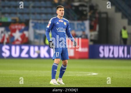 Krakau, Polen. Dezember 2024. Fußball 2024 2025 Betclic 1 Liga Wisla Krakow gegen Miedz Legnica op.: MICHAEL KOSTKA Credit: Konrad Swierad/Alamy Live News Stockfoto