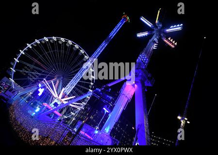Birmingham Centenary Square, Weihnachten 2024 Stockfoto
