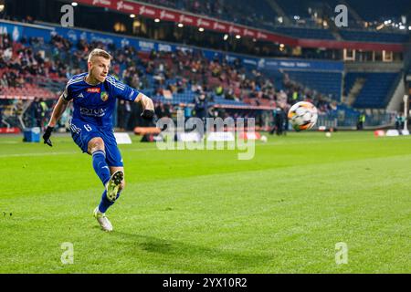 Krakau, Polen, 12. Dezember 2024, Ein Fußballspiel im 7. Spieltag der polnischen 1. Liga zwischen Wisla Krakau und Miedz Legnica, OP: Jacek Podgorski Stockfoto