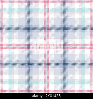 Nahtloses Karomuster. Leitung prüfen. Sich wiederholendes Schottenkaromuster. Wiederholter schottischer Streifenflanell. Schottland Stoffmuster. Gingham-Twill-Gitter Stock Vektor