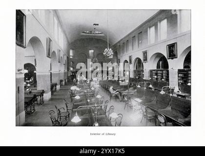 Cornell University - Inneres, Uris Library. Stockfoto