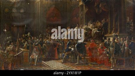 Krönung Karls X. von Frankreich von François Gérard, circa 1827. Stockfoto