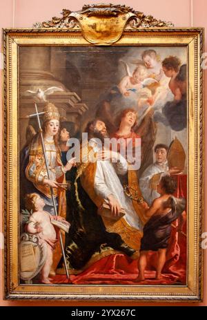 Crayer - Saint Augustin en extase - avec Cader. Stockfoto