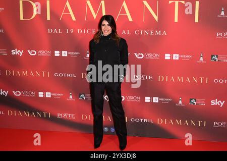 Giorgia bei der Premiere des Kinofilms 'Diamanti' im Space Cinema Moderno. Rom, 12.12.2024 Stockfoto