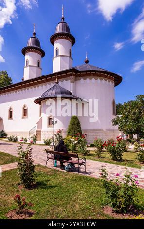 Kloster Văratec, Dorf Văratec, Gemeinde Agapia, Kreis Neamț, Rumänien Stockfoto