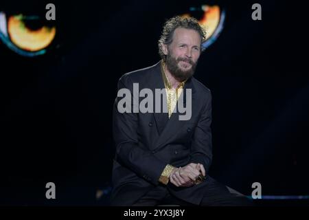 Rom, Italien. Dezember 2024. Jovanotti nimmt an der fünften Episode der Rai2-fernsehsendung „Belve“ in den Studios von Rai Fabrizio Frizzi Teil. Quelle: SOPA Images Limited/Alamy Live News Stockfoto