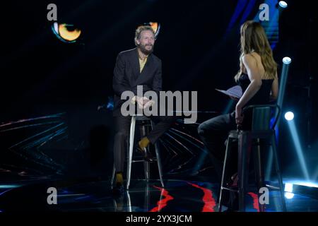 Rom, Italien. Dezember 2024. Jovanotti besucht die fünfte Folge der Rai2-fernsehsendung „Belve“ in den Studios Rai Fabrizio Frizzi. Quelle: SOPA Images Limited/Alamy Live News Stockfoto