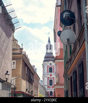 Basilika der Stiftskirche der Mutter Gottes der ewigen Hilfe, der heiligen Maria Magdalena und des Bischofs St. Stanislaus in Poznań, Polen Stockfoto