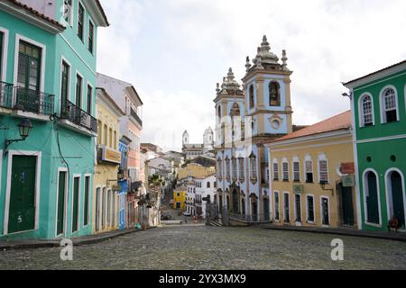 SALVADOR DE BAHIA, BRASILIEN - 13. OKTOBER 2024: Historisches Zentrum von Salvador de Bahia, Brasilien Stockfoto