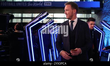 Schweiz, Zürich. Dezember 2024. 13. Dezember 2024, Schweiz, Zürich: Fußball: WM-Qualifikation Europa, Nationaltrainer Julian Nagelsmann kommt bei der Verlosung der WM-Qualifikation 2026 an. Foto: Christian Charisius/dpa Credit: dpa Picture Alliance/Alamy Live News Credit: dpa Picture Alliance/Alamy Live News Stockfoto