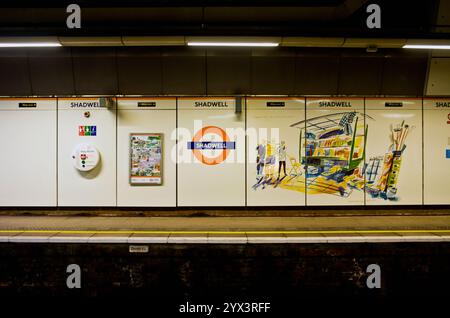 Shadwell Overground Station, Shadwell, London, England Stockfoto